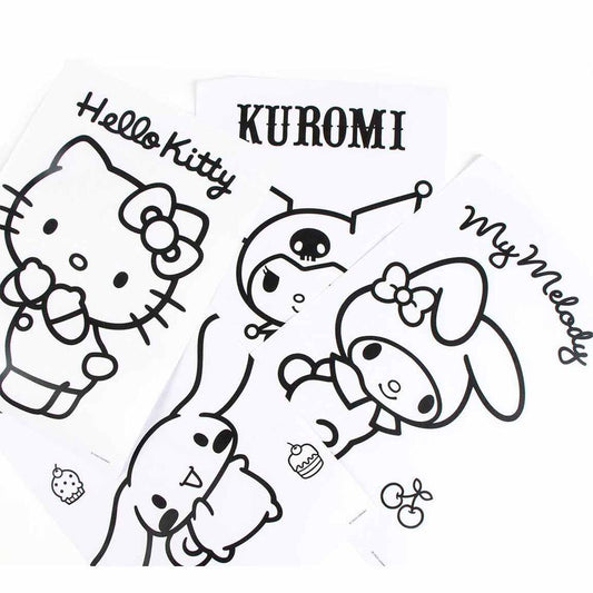 Set de papelería Hello Kitty and Friends con lápices, rotuladores, estuche y bloc - 4