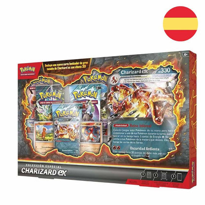 Blíster Pokémon Charizard ex con carta lenticular 3D