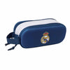 Portatodo doble Real Madrid azul y blanco con dos compartimentos