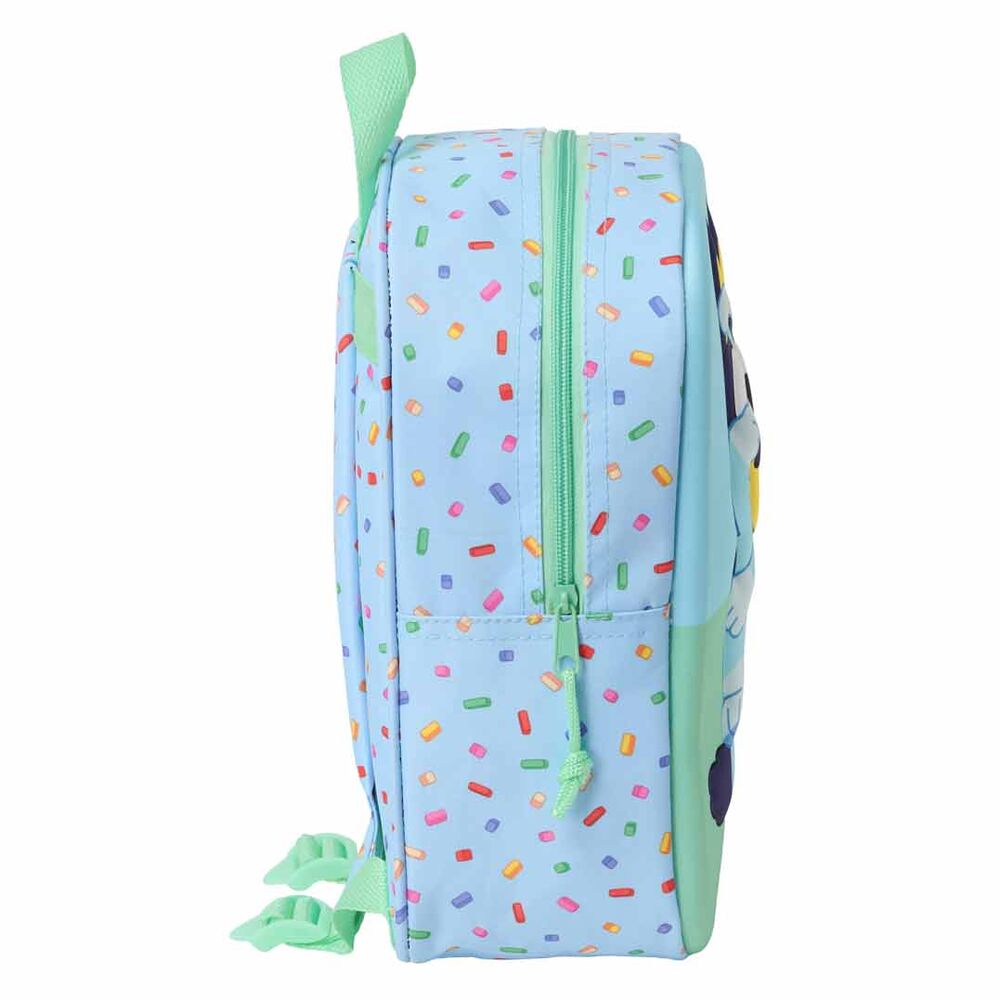 Mochila 3D de Bluey azul y verde - 2