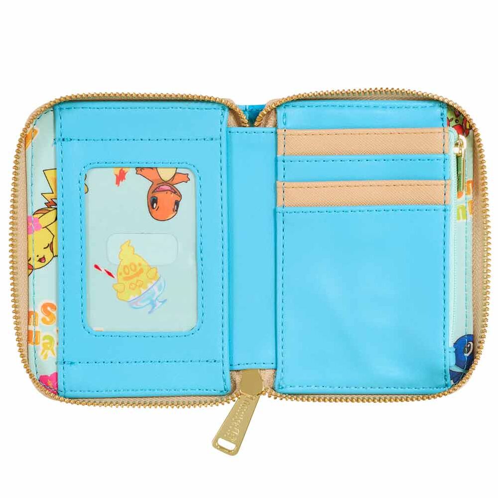 Cartera Pokémon Pool Party Loungefly azul con diseño de playa - 3