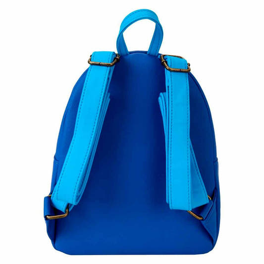 Mochila Loungefly de Pokémon con Lucario sobre un paisaje azul nocturno - 3