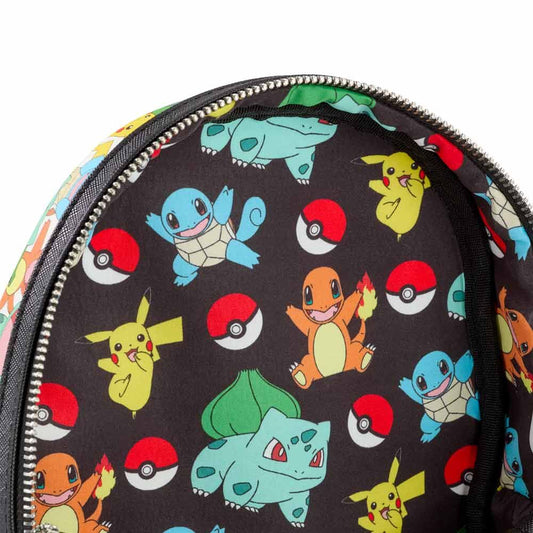 Mochila Pokémon Loungefly con estampado multicolor de personajes - 4