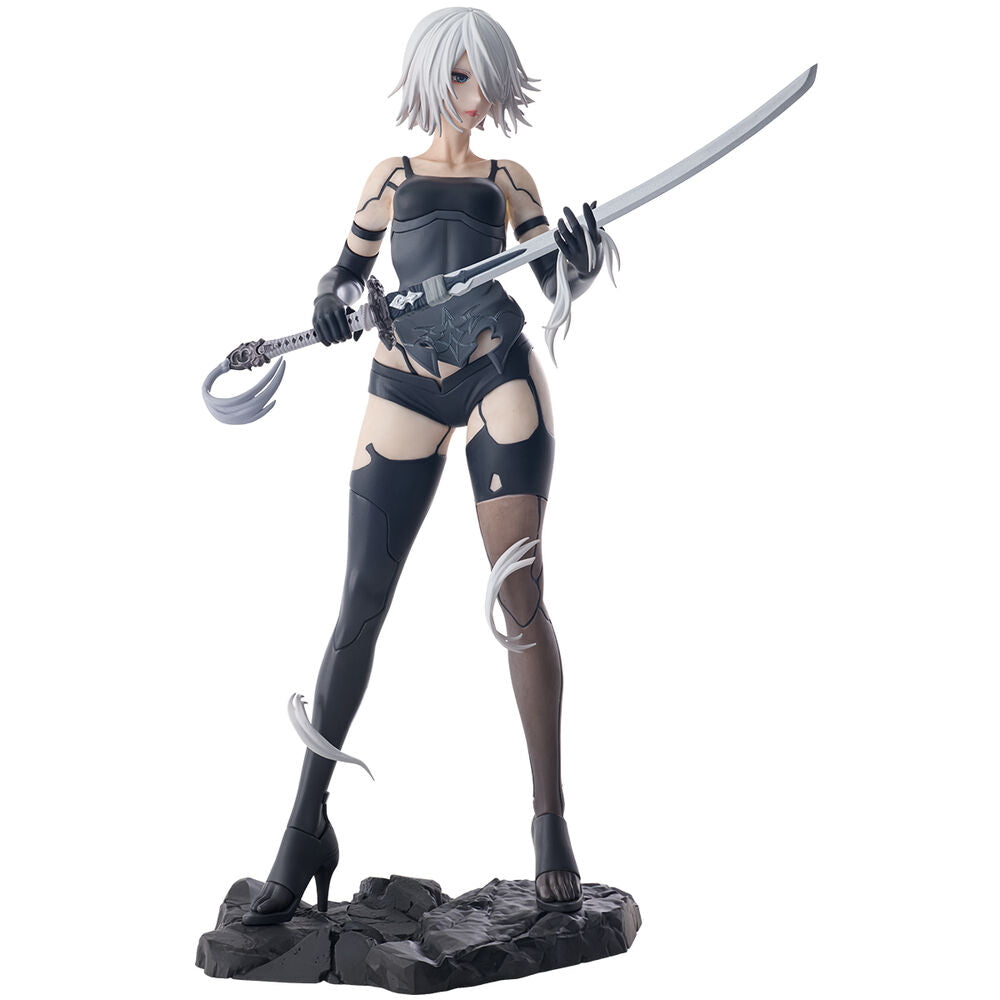 Figura de A2 de Nier: Automata con espada sobre base rocosa - 3