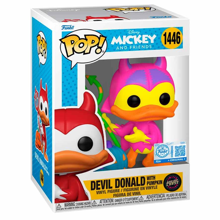 Figuras Funko POP! de Devil Donald con calabaza en caja, versión estándar y Chase - 2