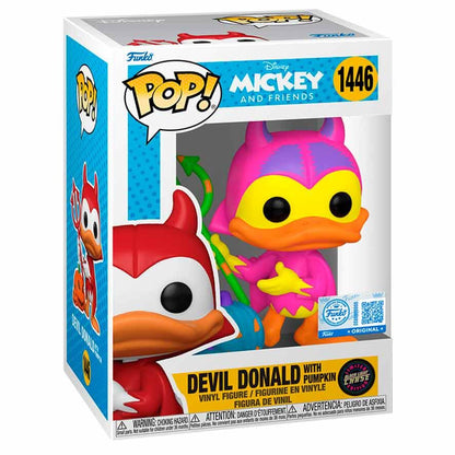 Figuras Funko POP! de Devil Donald con calabaza en caja, versión estándar y Chase - 2