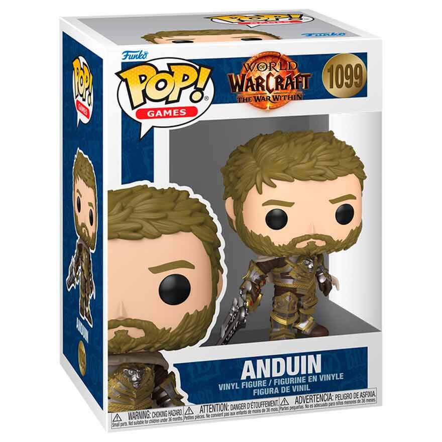 Figura Funko POP! de Anduin de World of Warcraft con armadura y espada - 2