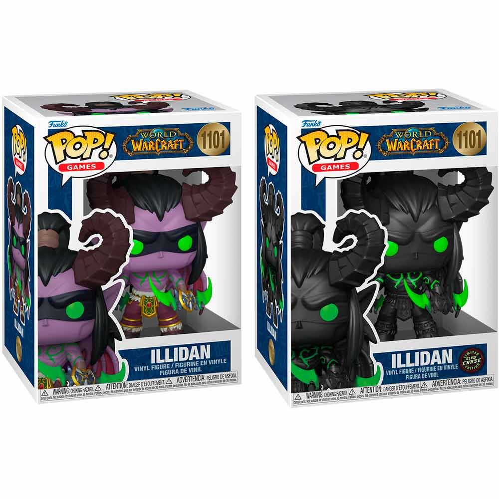 Figuras Funko POP! de Illidan de World of Warcraft en versiones estándar y Chase