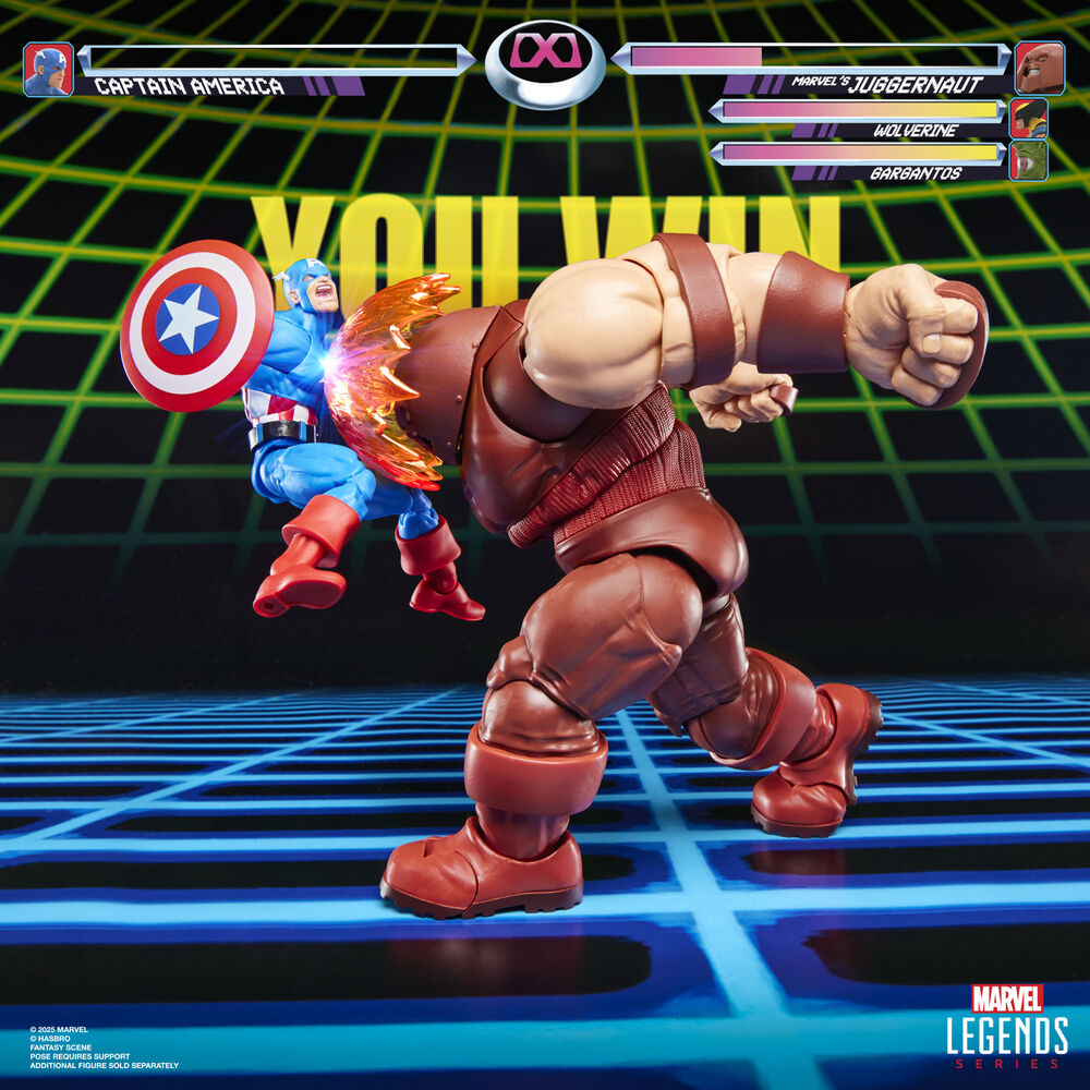 Figura articulada de Juggernaut Marvel Legends con manos alternativas y efecto de poder - 11