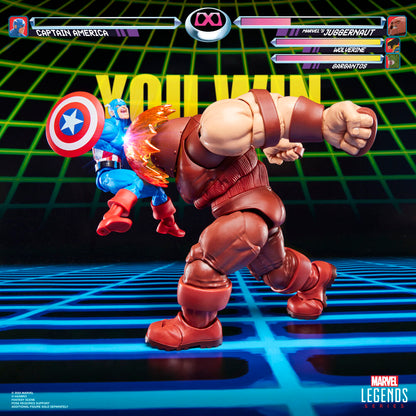 Figura articulada de Juggernaut Marvel Legends con manos alternativas y efecto de poder - 11