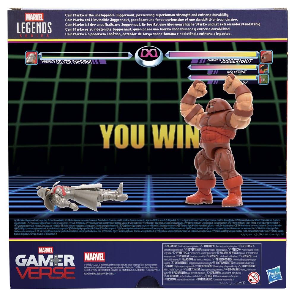 Figura articulada de Juggernaut Marvel Legends con manos alternativas y efecto de poder - 13