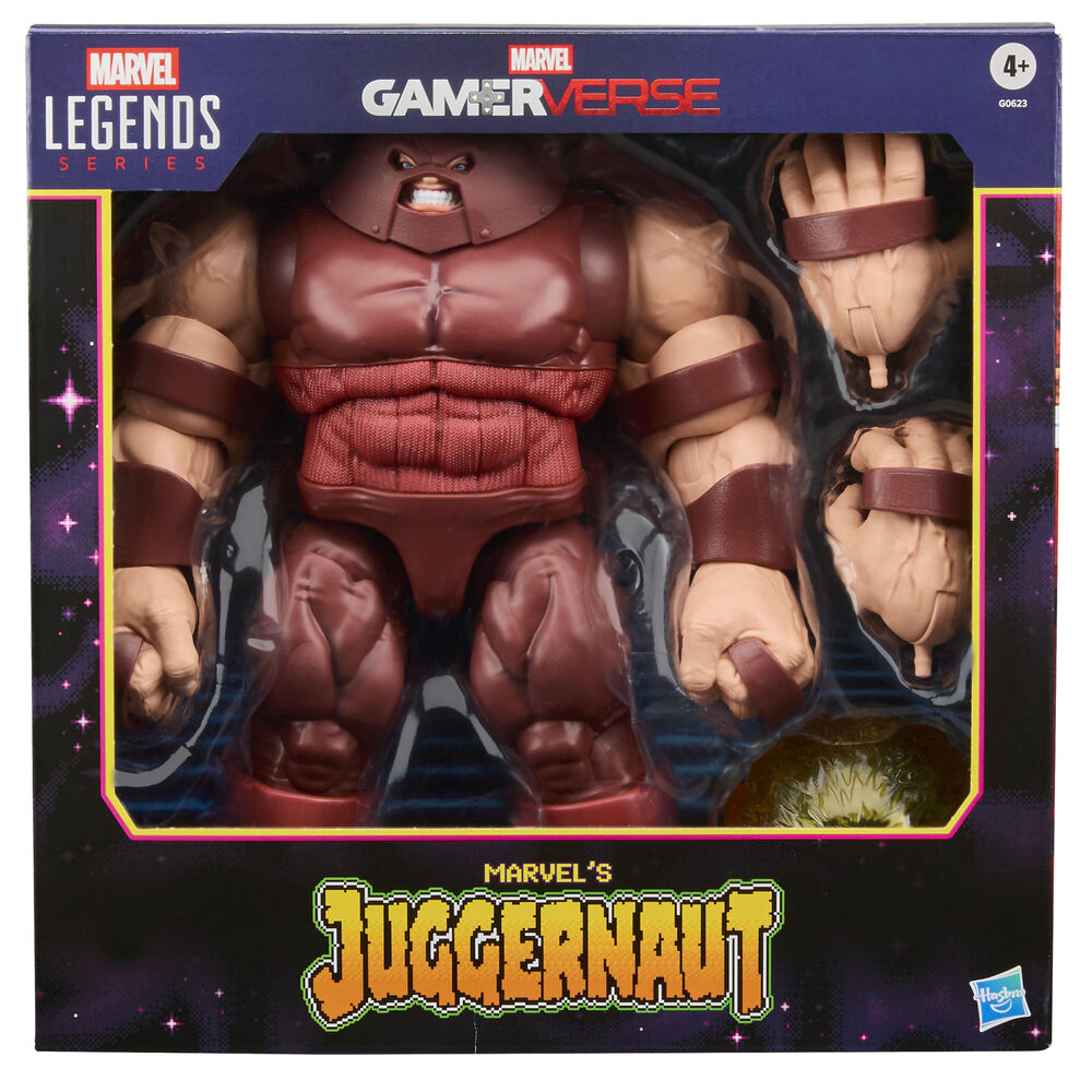 Figura articulada de Juggernaut Marvel Legends con manos alternativas y efecto de poder - 2