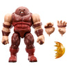 Figura articulada de Juggernaut Marvel Legends con manos alternativas y efecto de poder