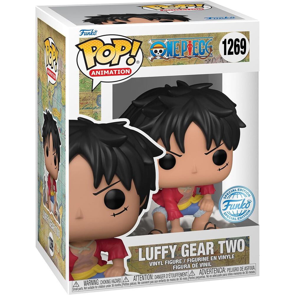 Figura Funko POP! de Luffy Gear Two de One Piece en caja Special Edition