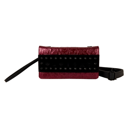 Bolso bandolera Disney Villanas Loungefly burdeos y negro - 2