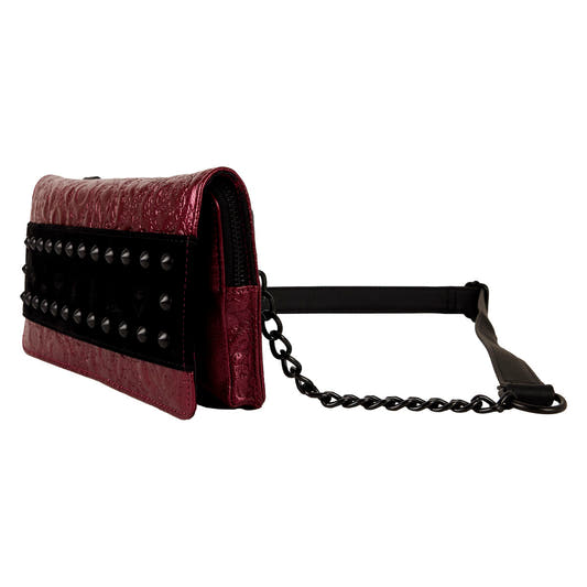 Bolso bandolera Disney Villanas Loungefly burdeos y negro