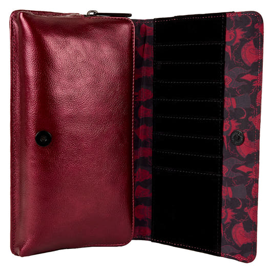 Bolso bandolera Disney Villanas Loungefly burdeos y negro - 4