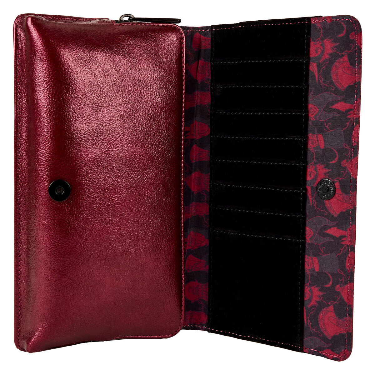 Bolso bandolera Disney Villanas Loungefly burdeos y negro - 4