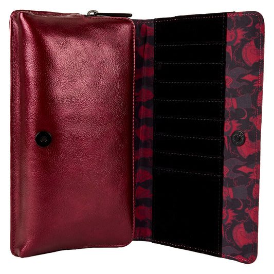 Bolso bandolera Disney Villanas Loungefly burdeos y negro - 4