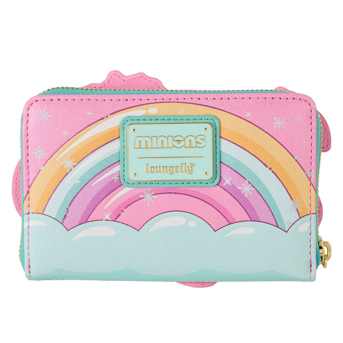 Cartera Fluffy Unicorn de Minions Loungefly en rosa y verde menta - 2