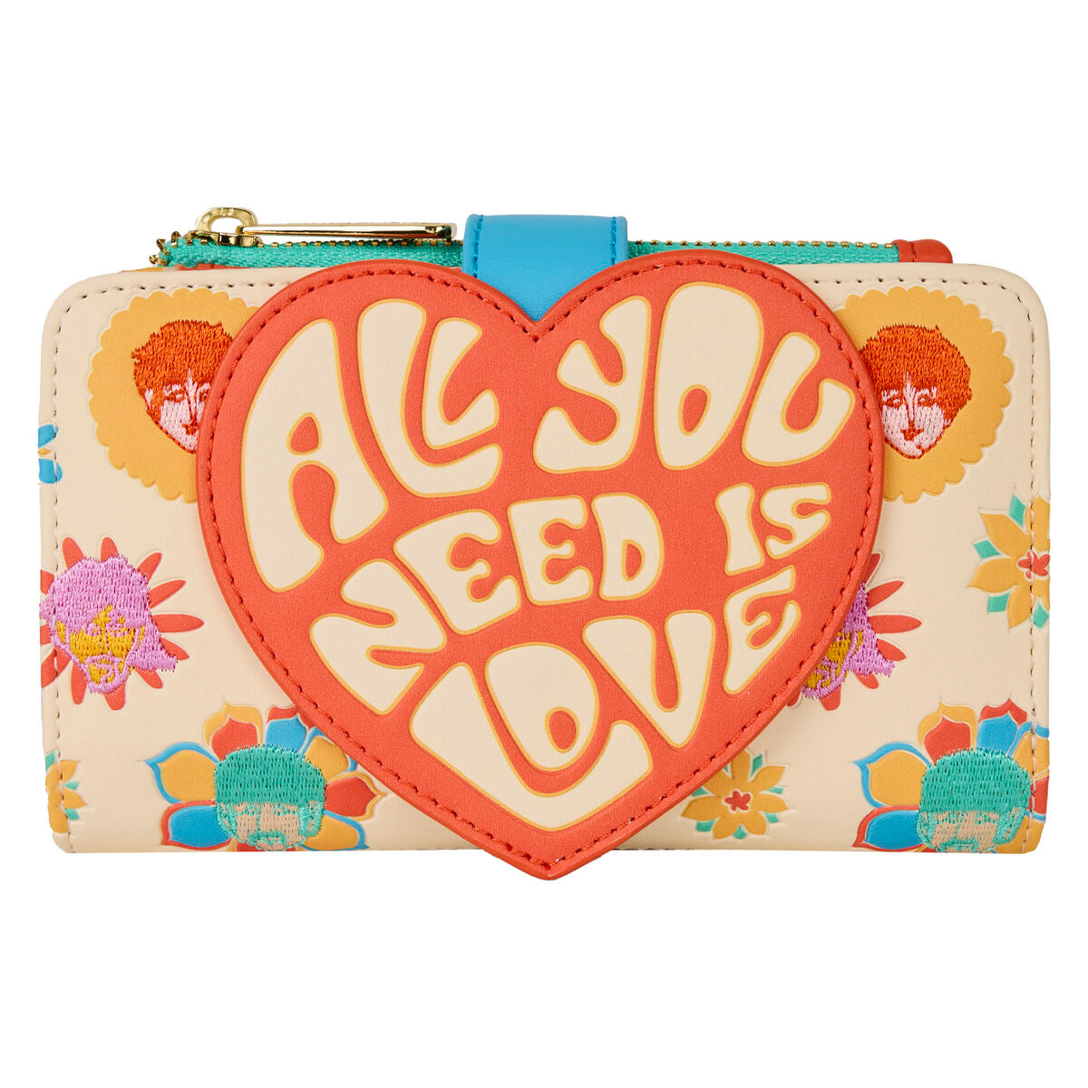 Cartera The Beatles Loungefly con corazón All You Need Is Love