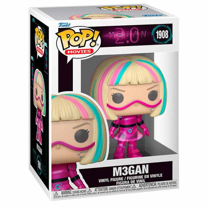 Figura Funko POP! de M3gan 2.0 con traje magenta y gafas rosas - 2