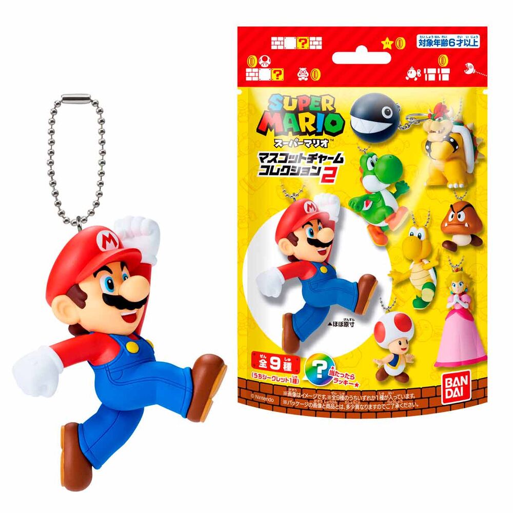 Colección de llaveros figura sorpresa Super Mario Bros de Bandai - 2