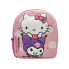 Mochila rosa 3D de Kuromi y Hello Kitty