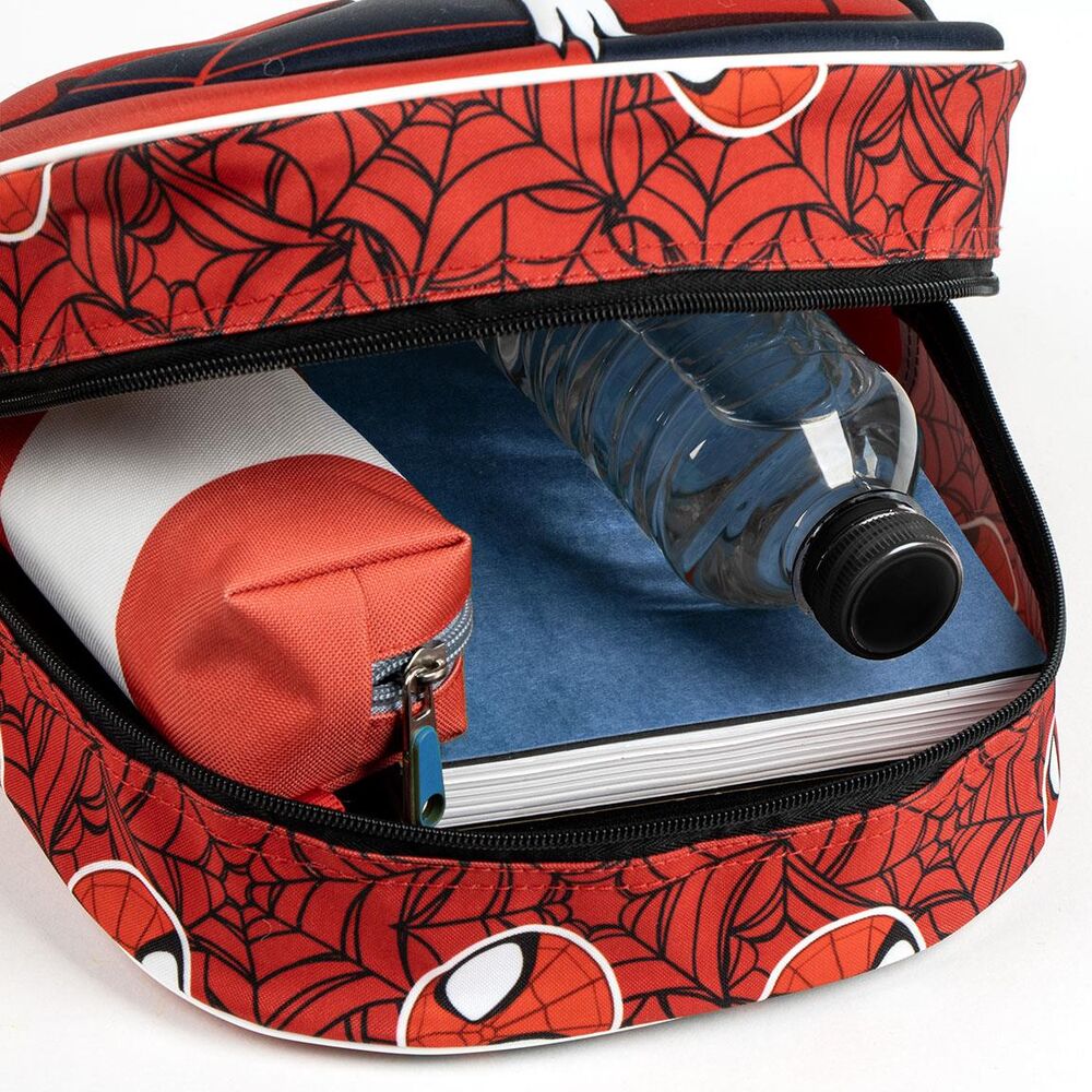 Mochila 3D de Spidey Marvel en rojo y azul marino - 3