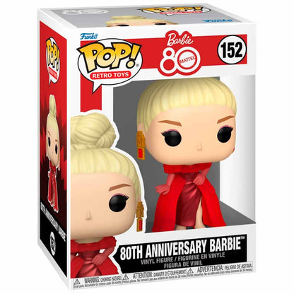 Figura Funko POP! Barbie 80th Anniversary con vestido rojo - 2