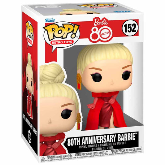 Figura Funko POP! Barbie 80th Anniversary con vestido rojo - 2