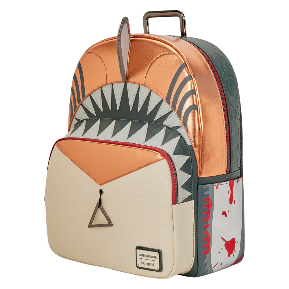 Mochila Chainsaw Man Loungefly con diseño de boca dentada