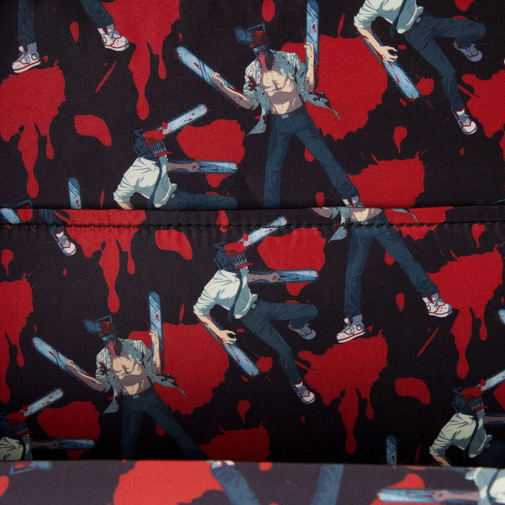 Mochila Chainsaw Man Loungefly con diseño de boca dentada - 4