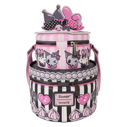 Bolso bandolera Loungefly de My Melody y Kuromi en rosa, negro y blanco - 2