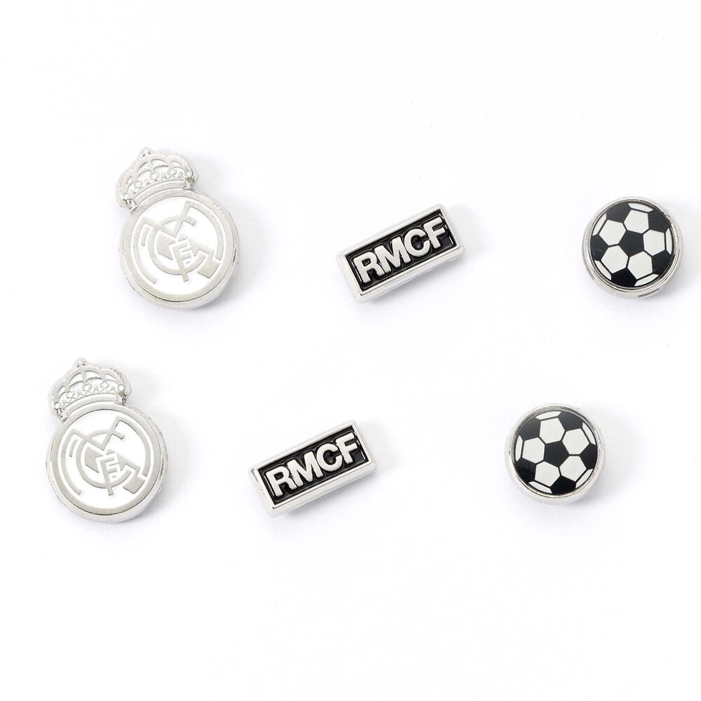 Set de tres pares de pendientes oficiales del Real Madrid - 3
