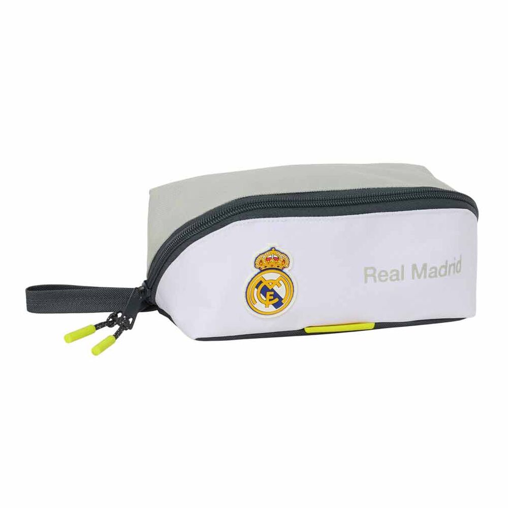Portatodo SAFTA Real Madrid 25/26 blanco con cremallera