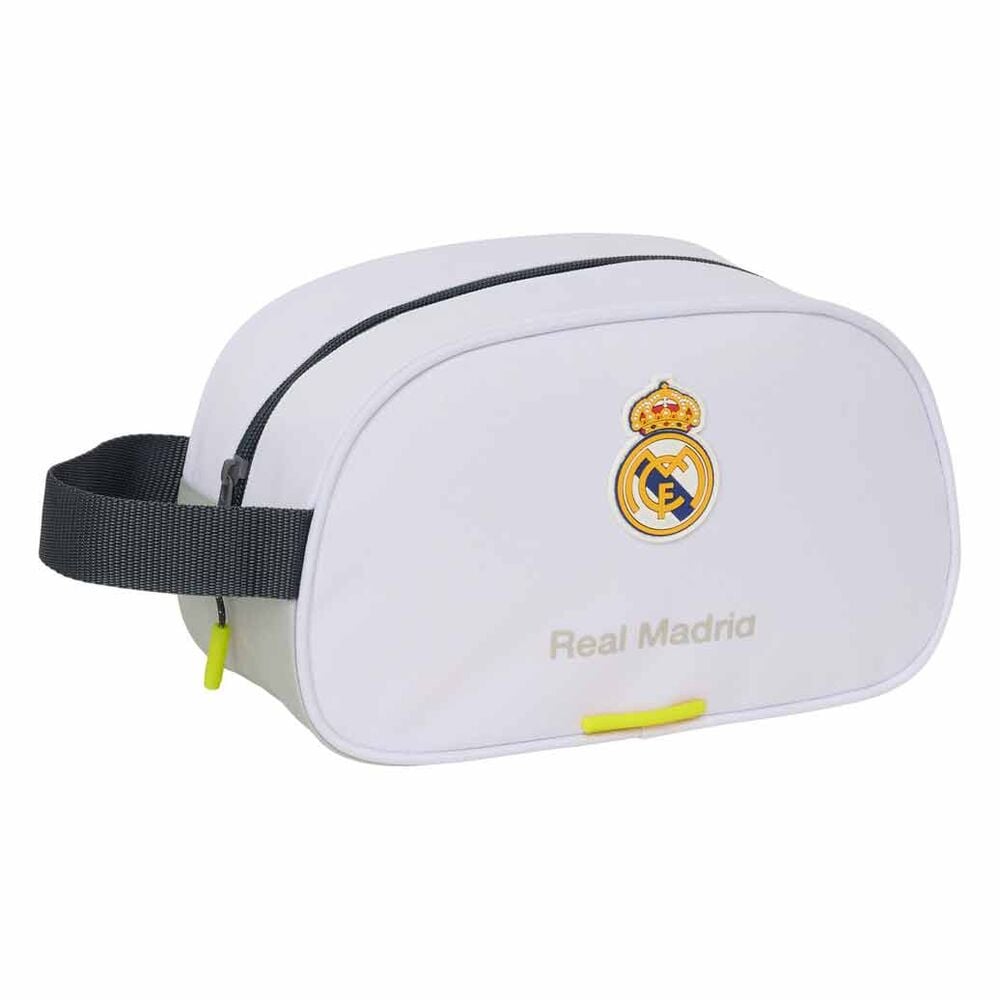 Neceser Real Madrid 25/26 blanco con asa lateral