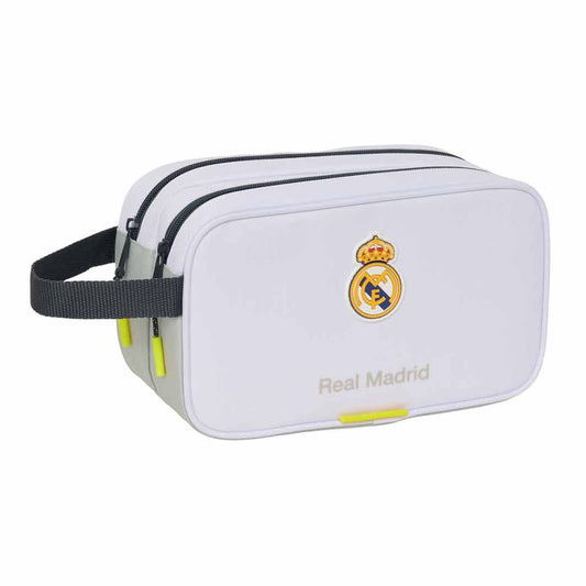 Neceser Real Madrid 25/26 blanco con dos compartimentos