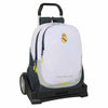 Trolley mochila extraíble SAFTA Real Madrid blanco y negro