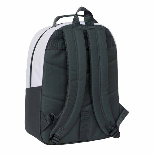 Mochila SAFTA Real Madrid 25/26 blanca y negra de 42 cm - 2