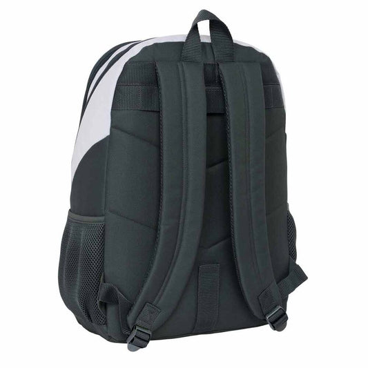 Mochila Real Madrid 25/26 blanca y negra de 44 cm - 2