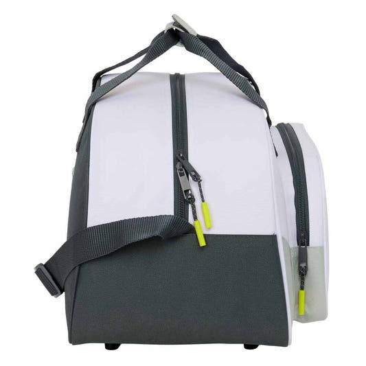 Bolsa de deporte Real Madrid blanca con bandolera y bolsillo frontal - 3