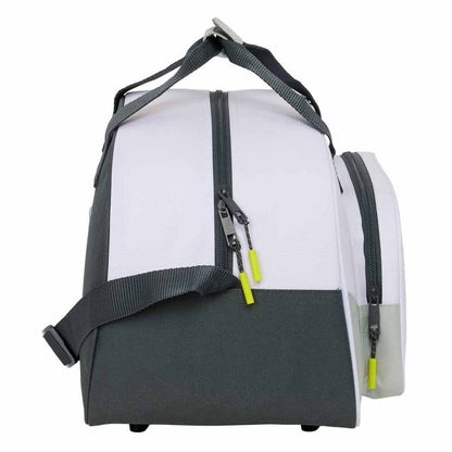 Bolsa de deporte Real Madrid blanca con bandolera y bolsillo frontal - 3