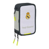 Plumier triple Real Madrid 25/26 de SAFTA con tres compartimentos