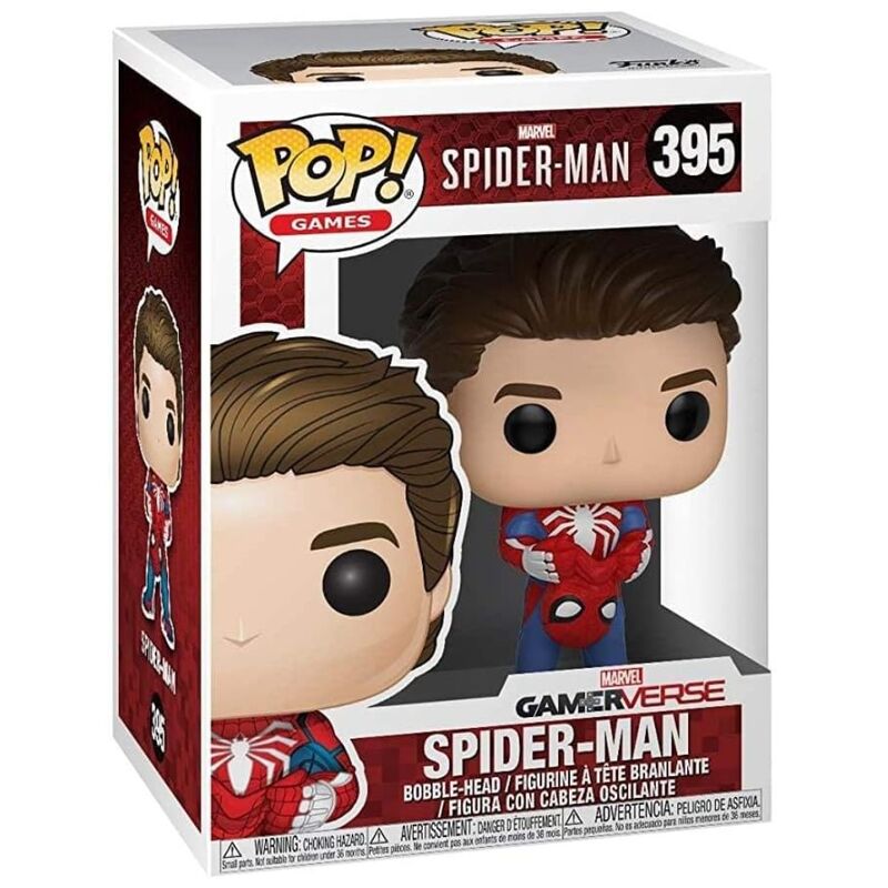 Figura Funko POP! de Spider-Man sin máscara con su máscara en las manos - 3