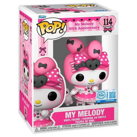 Figura Funko POP! de My Melody rosa con gran lazo y acompañante - 2