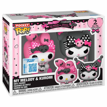 Blíster Funko Pocket Pop con figuras de My Melody y Kuromi