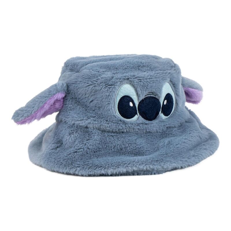 Gorro pescador de pelo azul grisáceo con rostro de Stitch Disney - 2