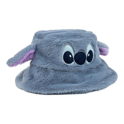 Gorro pescador de pelo azul grisáceo con rostro de Stitch Disney - 2