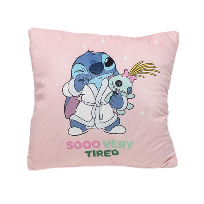 Cojín rosa de Disney con Stitch y su muñeco